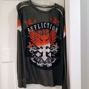 💥AFFLICTION Reversible Long Sleeve Shirt